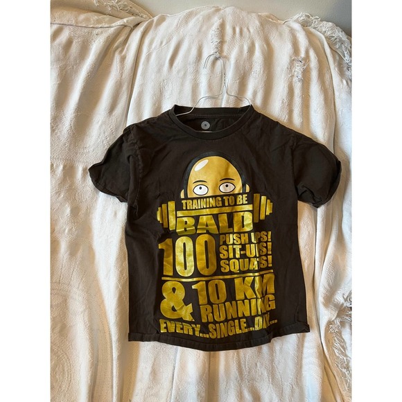 One Punch Man Training to be Bald Mens S - Picture 1 of 3